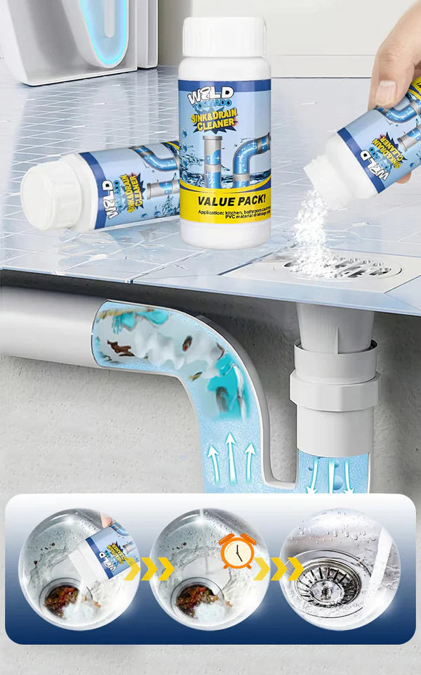 Powerful Sink & Drain Cleaner Powder (Buy 1 Get 1 Free) 🫧🧽