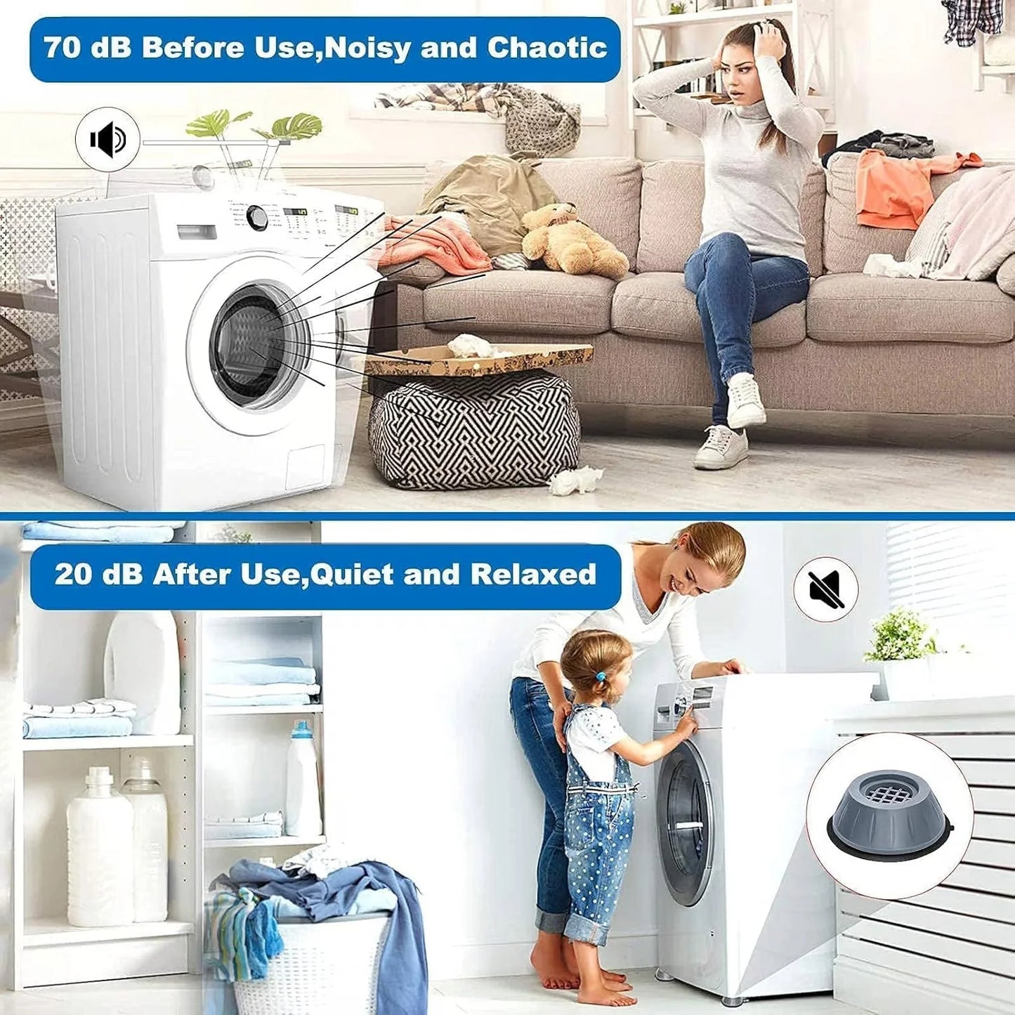 Anti Vibration Pads For Washing Machine (Set of 4) ๐ฅ๐