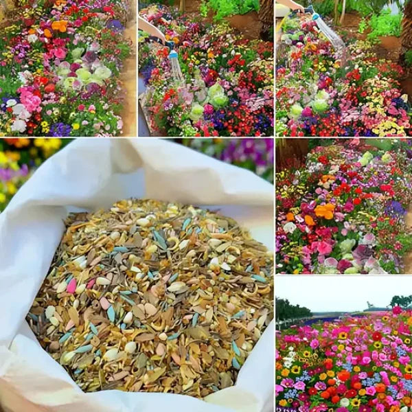 Premium™ Imported Blossom Flower Seeds (Pack Of 100) + Plant Growth Supplement Free 😍