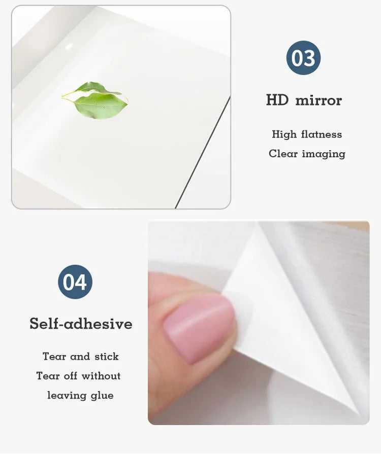 Shatter-proof Self Adhesive Wall Acrylic Mirror (Buy 1 Get 1 Free) 🔥