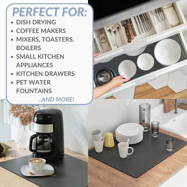 ✨ Quick-Drying & Washable Super Absorbent Kitchen Mat (Buy 1 & Get 1 FREE 🔥)