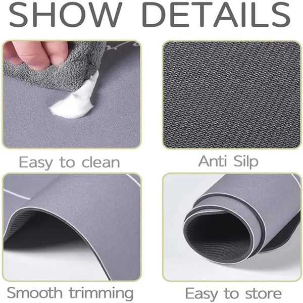 ✨ Quick-Drying & Washable Super Absorbent Kitchen Mat (Buy 1 & Get 1 FREE 🔥)
