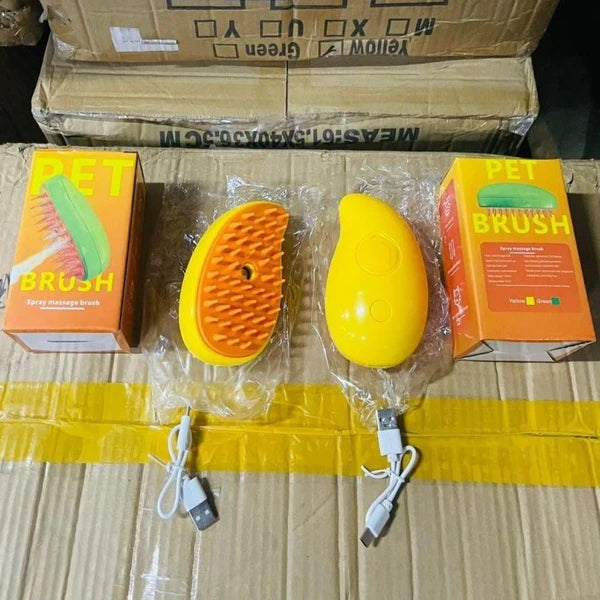 3 in 1 Pet Grooming Steam Brush for Dogs & Cats ๐ ๐