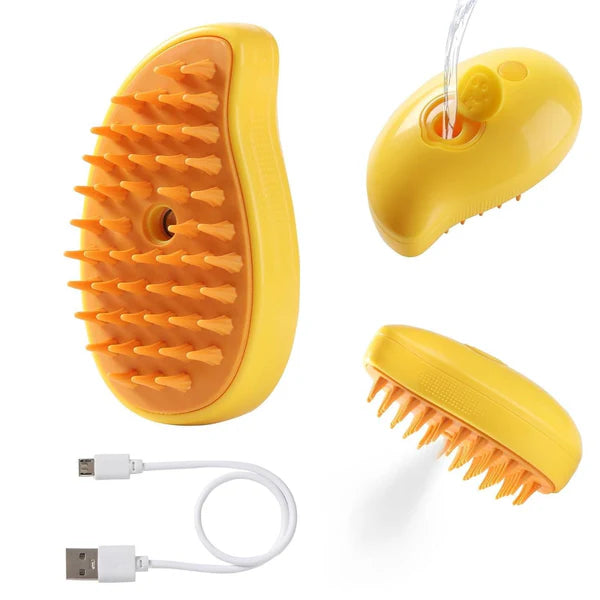 3 in 1 Pet Grooming Steam Brush for Dogs & Cats ๐ ๐