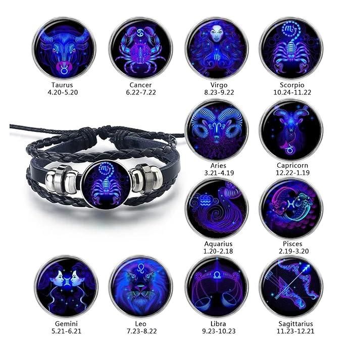 🕉️ Adjustable Zodiac Sign Powerful Astrology Manifestation Bracelet (Energized 2.0) 🔥