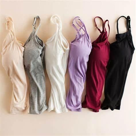Soft Cotton Camisole with Padded Shelf Bra & Adjustable Straps (Buy 1 Get 1 Free)✨