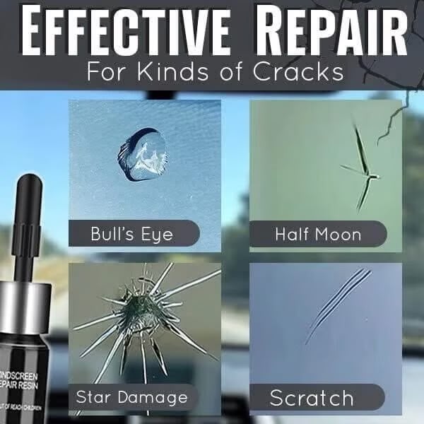 DIY Cracked Glass Nano Repair Magic Fluid + Free Kit 🔥 Buy 1 Get 1 FREE 🔥