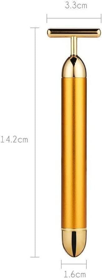 Gold Vibrating Electric Facial Massage Roller 🔥