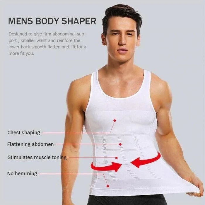 Men's Solid Compression Flexvest Shaper 🔥