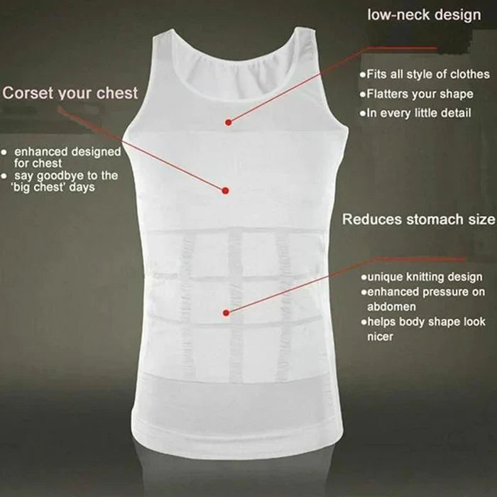 Men's Solid Compression Flexvest Shaper 🔥
