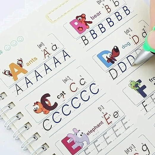 3D Groove Magic Book Set With Digital Writing Pad 📚🖊️