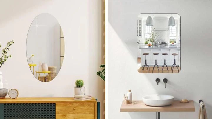 Shatter-proof Self Adhesive Wall Acrylic Mirror (Buy 1 Get 1 Free) 🔥