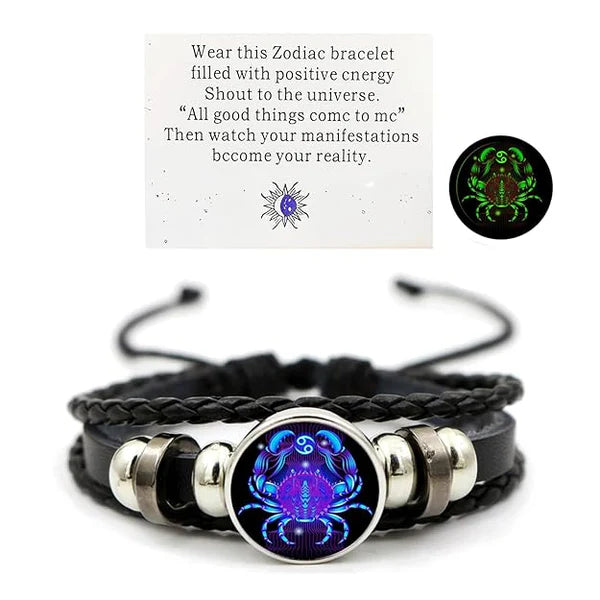 🕉️ Adjustable Zodiac Sign Powerful Astrology Manifestation Bracelet (Energized 2.0) 🔥