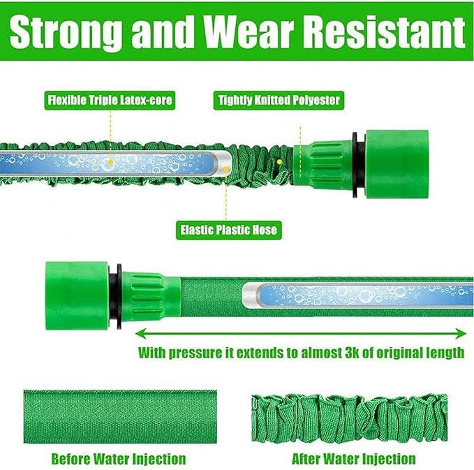Super Expandable Magic Hose Pipe with Spray Gun
