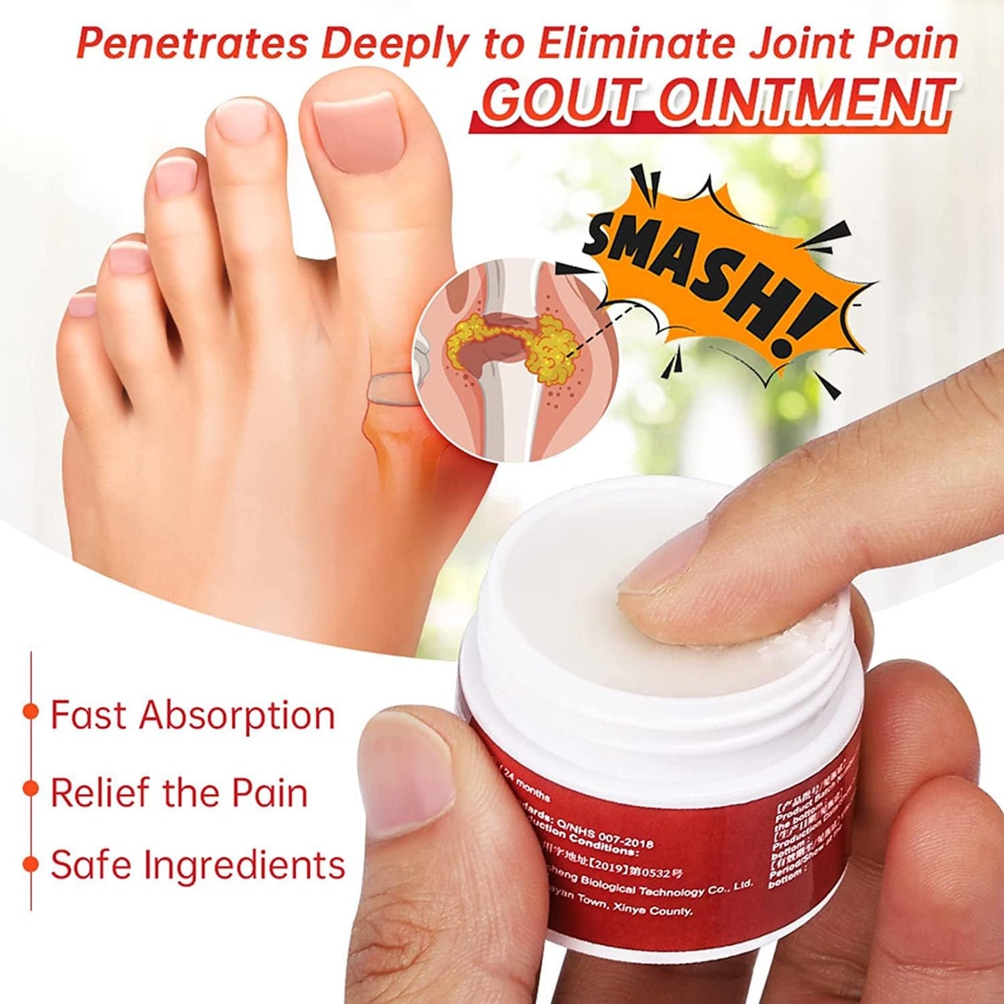 Herbal Gout & Joints Pain Relief Cream ๐๐ฅ