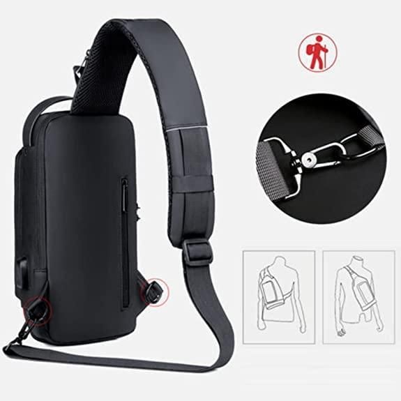 Anti-Theft USB Enabled Luxury Crossbody Sling Bag for Men and Women ๐ฅ