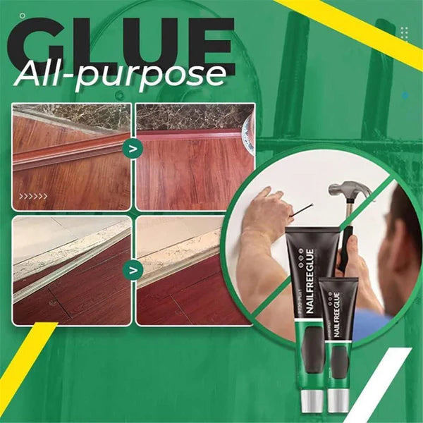 🛠️ Heavy Duty Nail Free Adhesive Glue (Buy 1 Get 1 FREE) 🔥