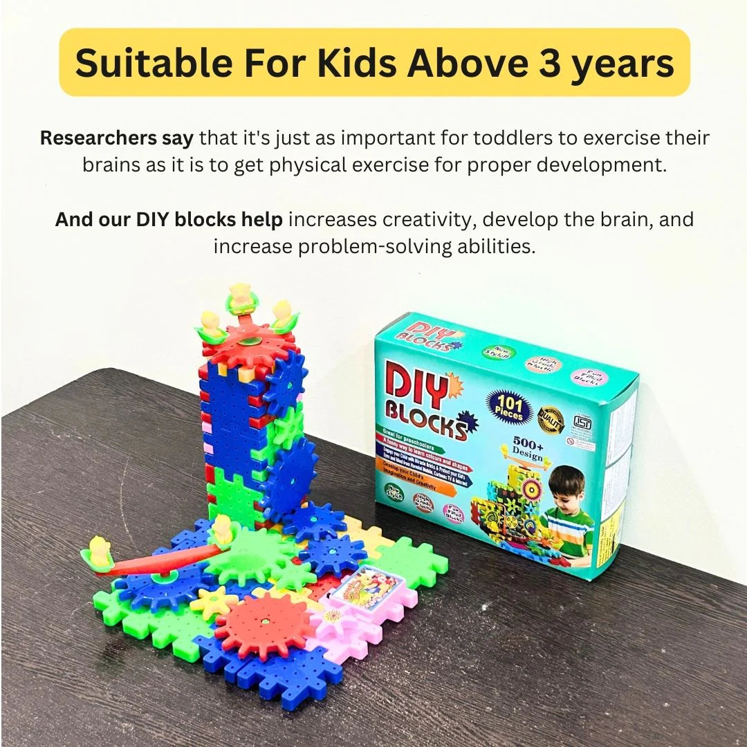 DIY Electric Rotating Building Blocks (101 Pieces & 500+ Designs) ⚙️🔥