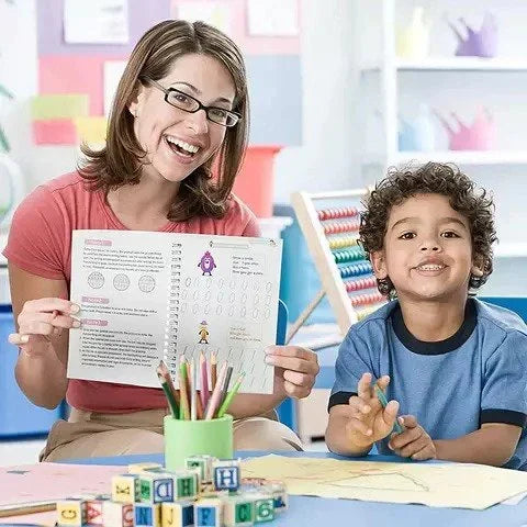 Reusable Magic Handwriting Practice Book (1 Set of 4 Books) ๐๐