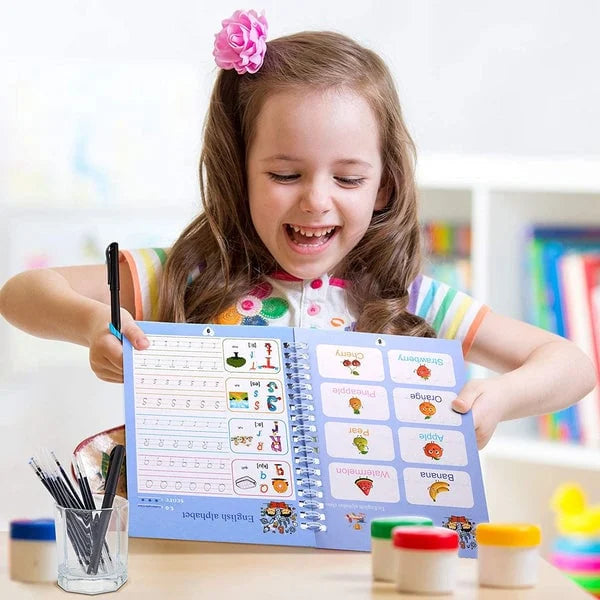 Reusable Magic Handwriting Practice Book (1 Set of 4 Books) ๐๐