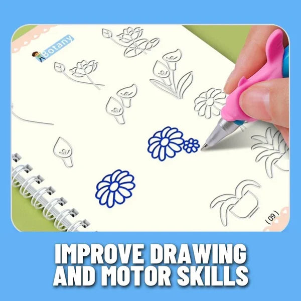 Reusable Magic Handwriting Practice Book (1 Set of 4 Books) ๐๐