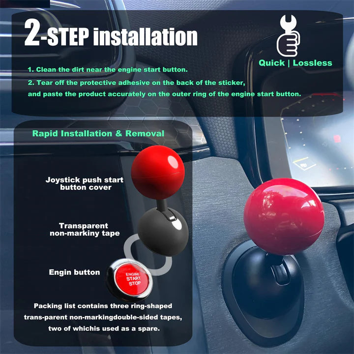 Joystick Style Car Start Button ๐๐