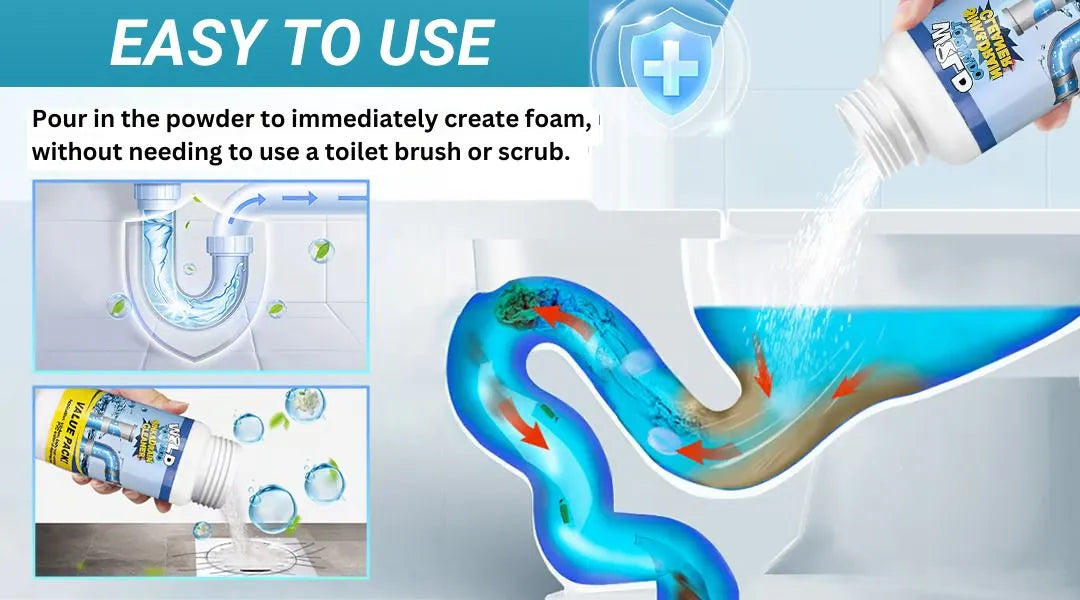 Powerful Sink & Drain Cleaner Powder (Buy 1 Get 1 Free) 🫧🧽