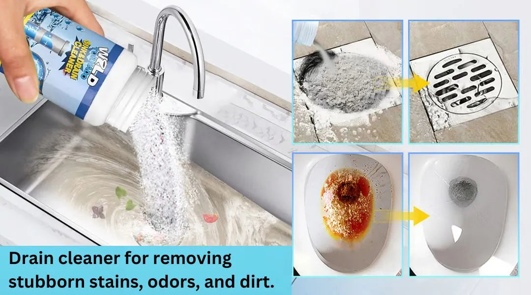 Powerful Sink & Drain Cleaner Powder (Buy 1 Get 1 Free) 🫧🧽