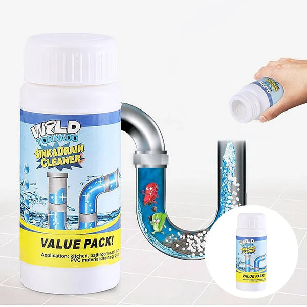 Powerful Sink & Drain Cleaner Powder (Buy 1 Get 1 Free) 🫧🧽