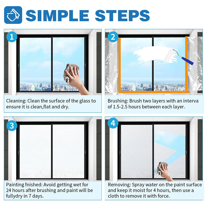 Frosted Glass Coating for Privacy with Matte Finish 😍