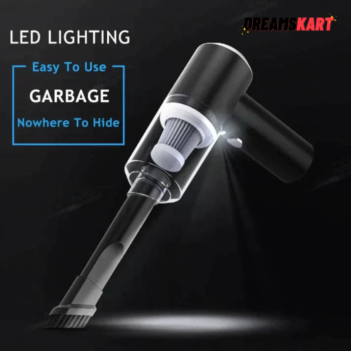 2 in 1 Portable Wireless Vacuum Cleaner - Rechargeable Battery Air Duster 💯
