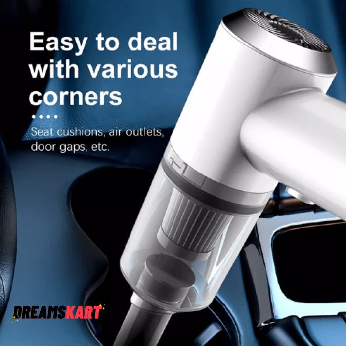 2 in 1 Portable Wireless Vacuum Cleaner - Rechargeable Battery Air Duster 💯