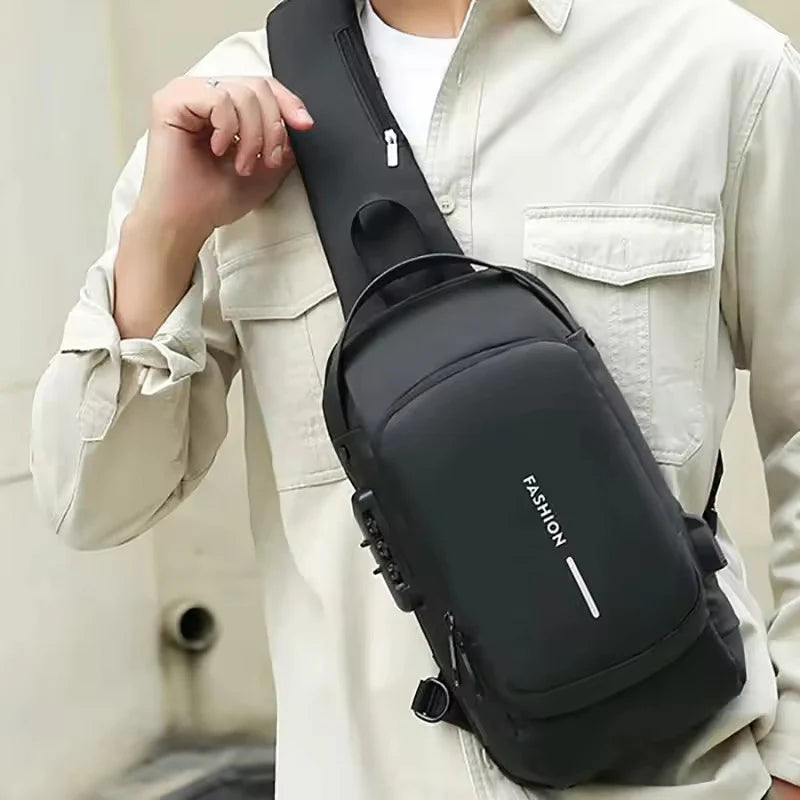 Anti-Theft USB Enabled Luxury Crossbody Sling Bag for Men and Women ๐ฅ
