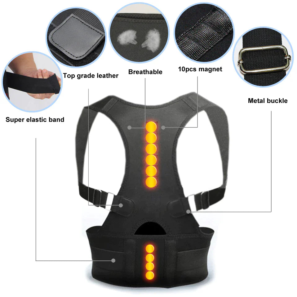 Posture Corrector Belt For Spine Support And Back Pain - Universal Free Size For Men & Women ✅
