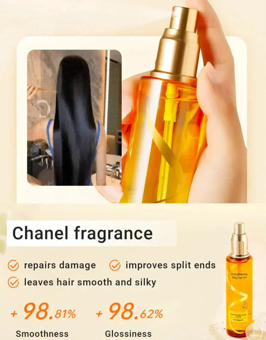 Moisturizing & Strengthening Silky Hair Oil (Buy 1 Get 1 Free ๐)