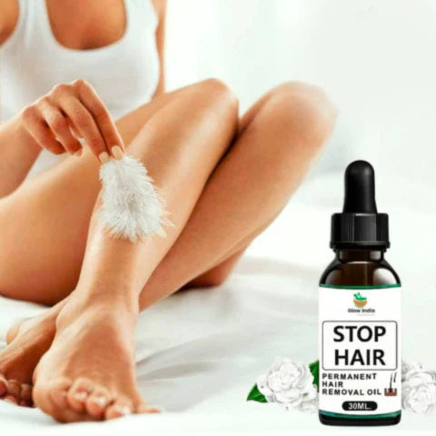 Painless & Natural Permanent Hair Removal Oil for Men & Women ✨