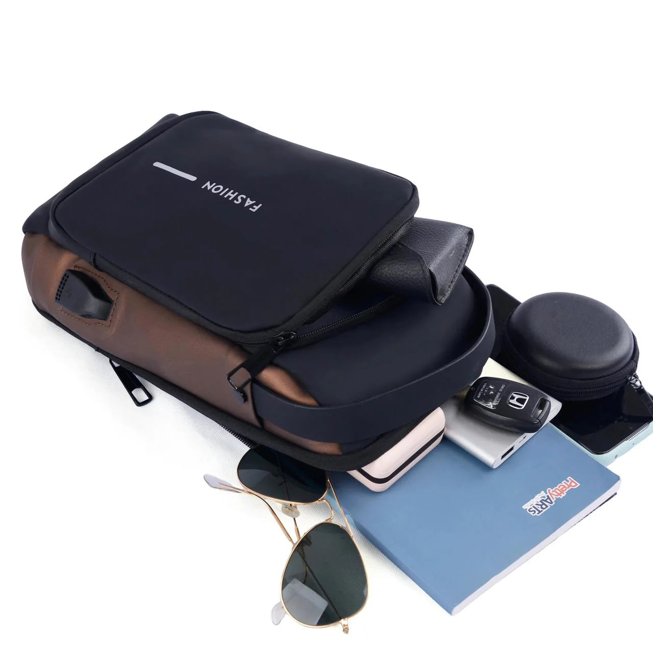 Anti-Theft USB Enabled Luxury Crossbody Sling Bag for Men and Women ๐ฅ