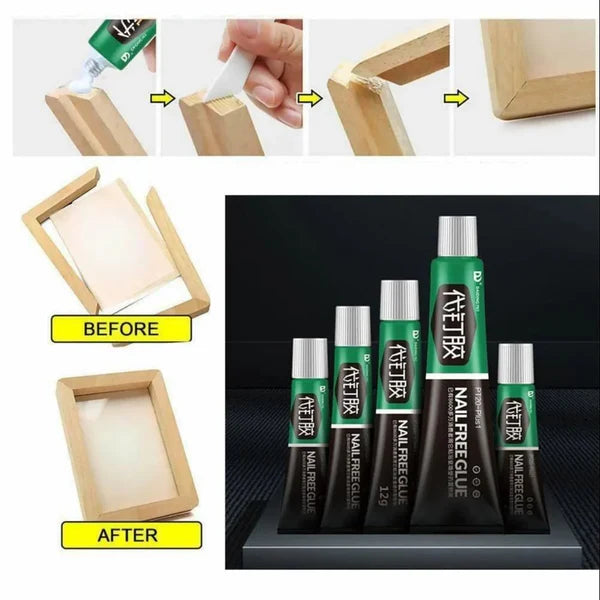 🛠️ Heavy Duty Nail Free Adhesive Glue (Buy 1 Get 1 FREE) 🔥
