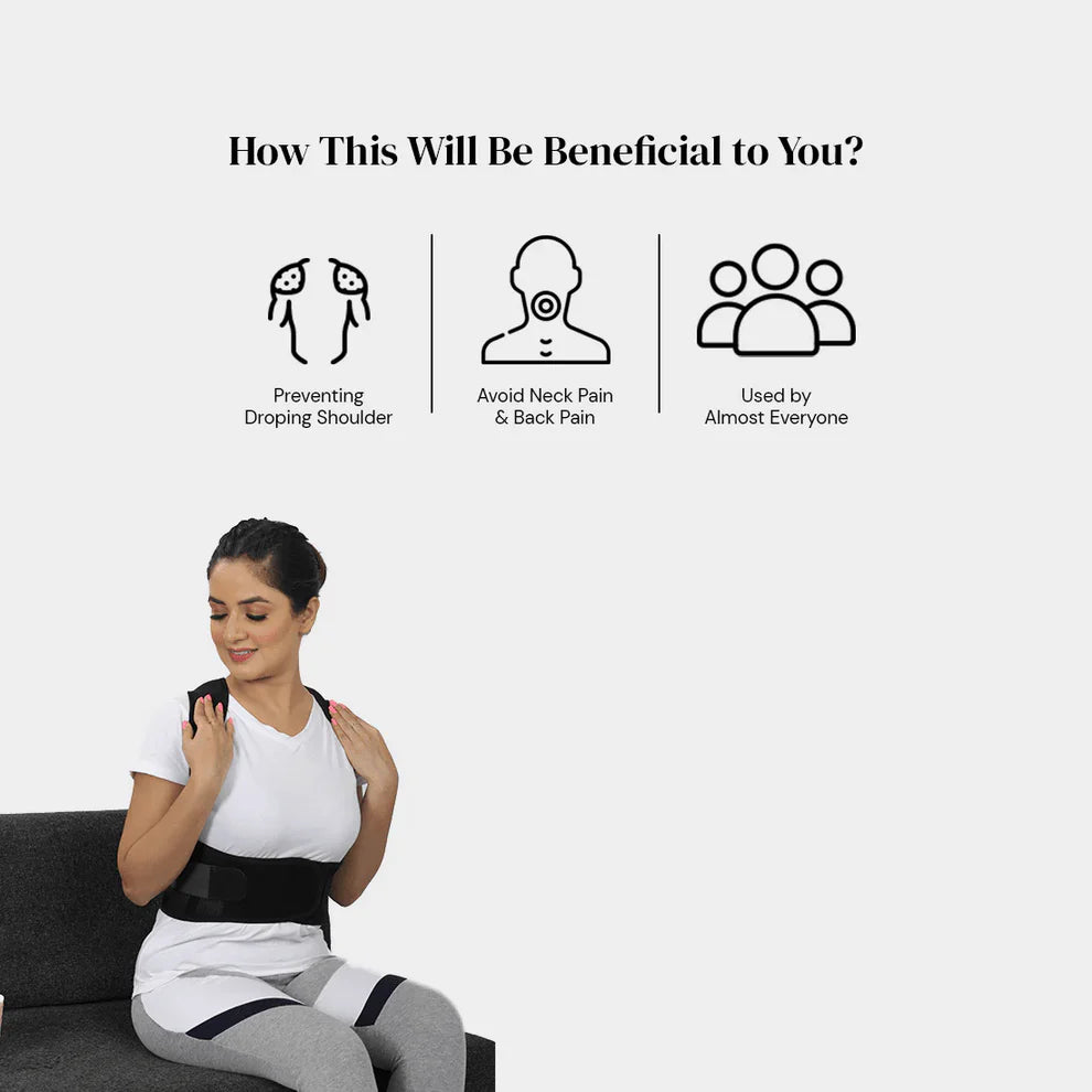 Posture Corrector Belt For Spine Support And Back Pain - Universal Free Size For Men & Women ✅