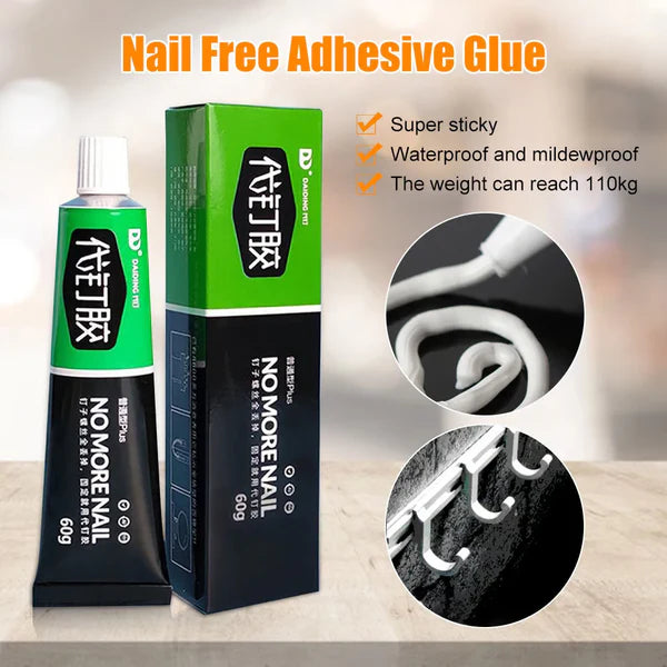 🛠️ Heavy Duty Nail Free Adhesive Glue (Buy 1 Get 1 FREE) 🔥