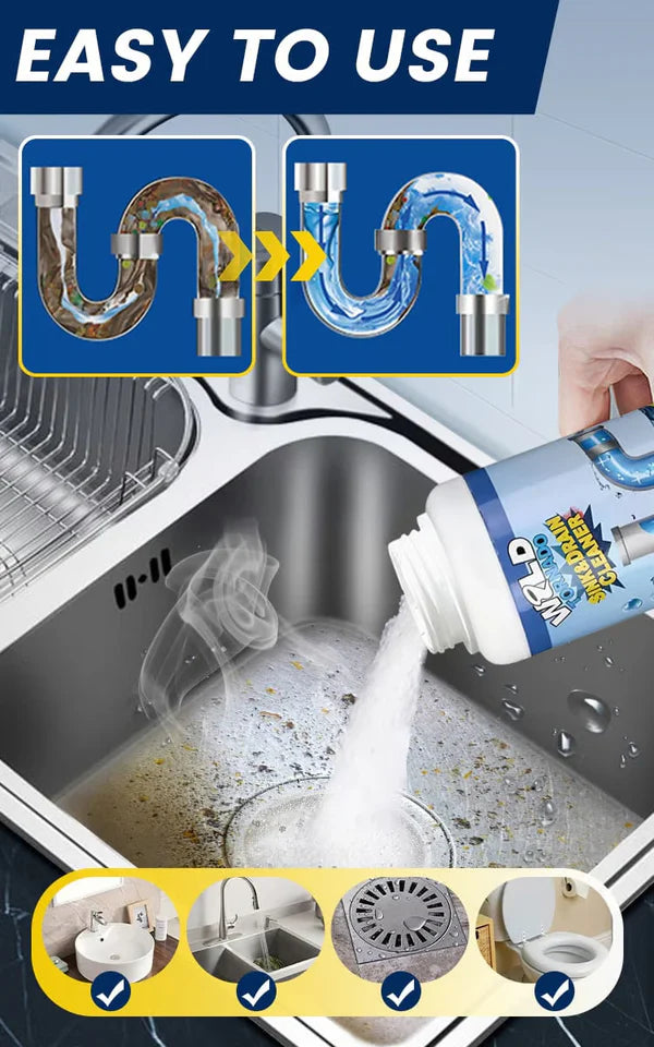 Powerful Sink & Drain Cleaner Powder (Buy 1 Get 1 Free) 🫧🧽
