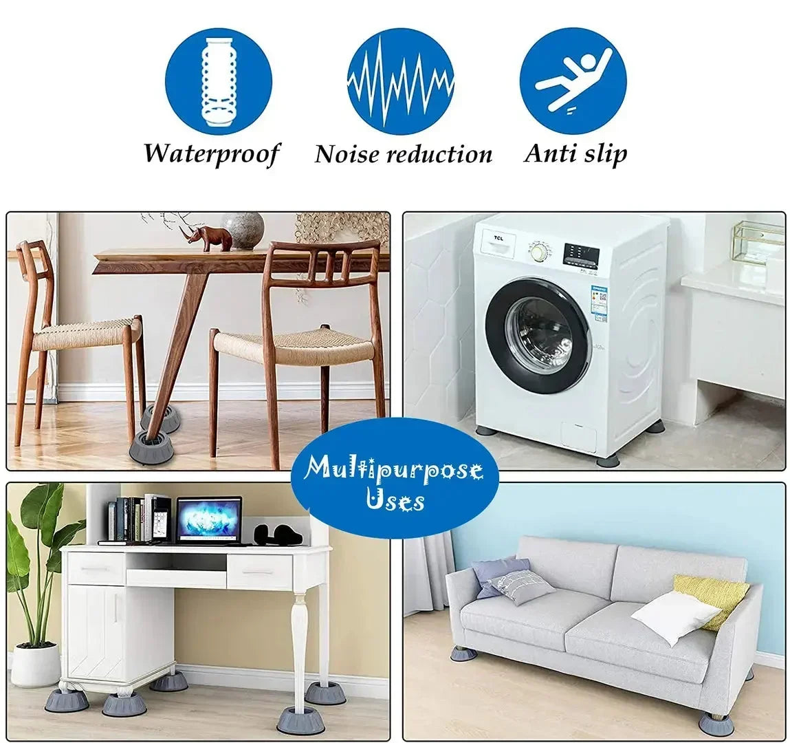 Anti Vibration Pads For Washing Machine (Set of 4) ๐ฅ๐