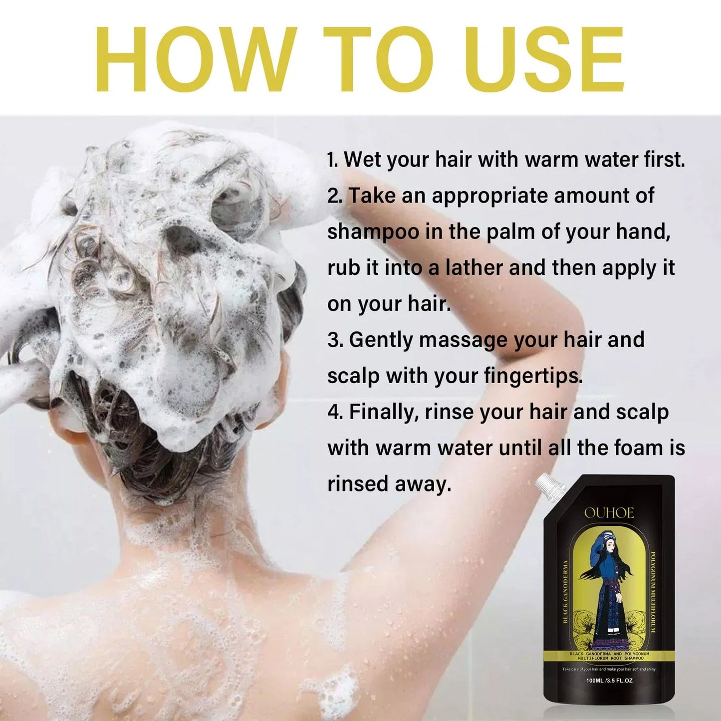 Ginger Plant Extract Anti-Hair Loss Hair Shampoo✨ (New Year Mega Value Bonus Offer)