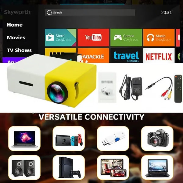 LED Portable 1080p HD Mini Pocket Projector 🎥