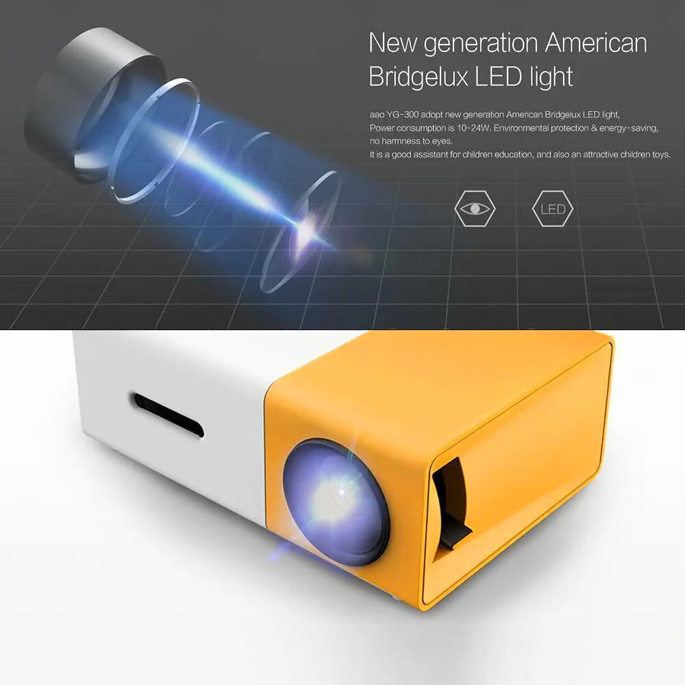 LED Portable 1080p HD Mini Pocket Projector 🎥