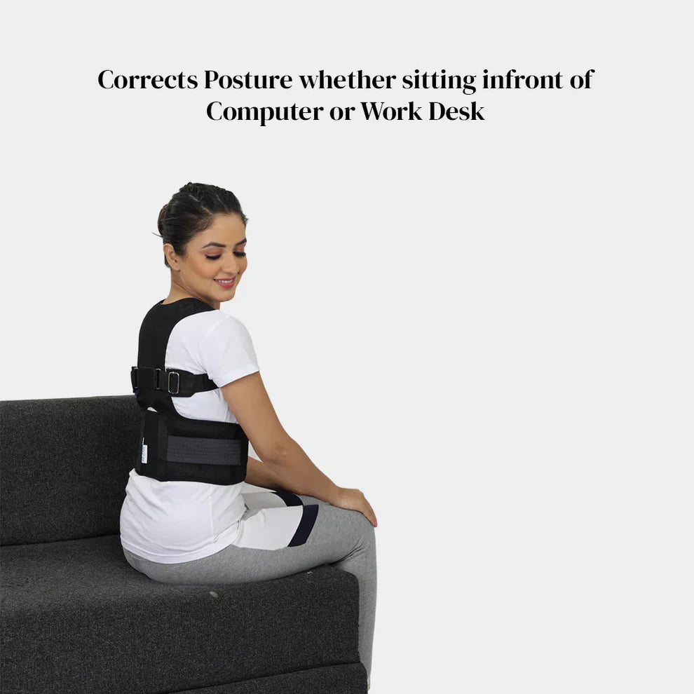 Posture Corrector Belt For Spine Support And Back Pain - Universal Free Size For Men & Women ✅