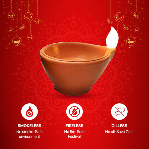 Reusable Water Sensor LED Diya 🪔 (🔥 Diwali Offer Limited Stock 🔥)