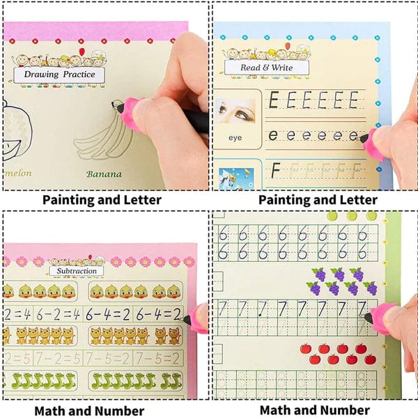 3D Groove Magic Book Set With Digital Writing Pad 📚🖊️