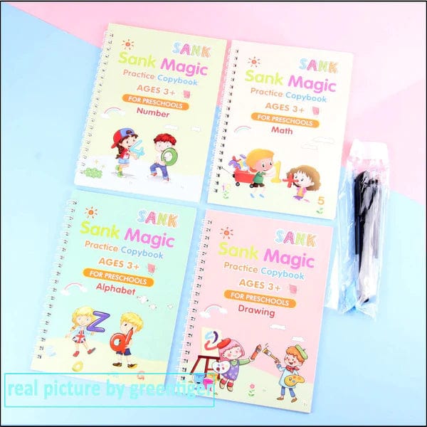 3D Groove Magic Book Set With Digital Writing Pad 📚🖊️