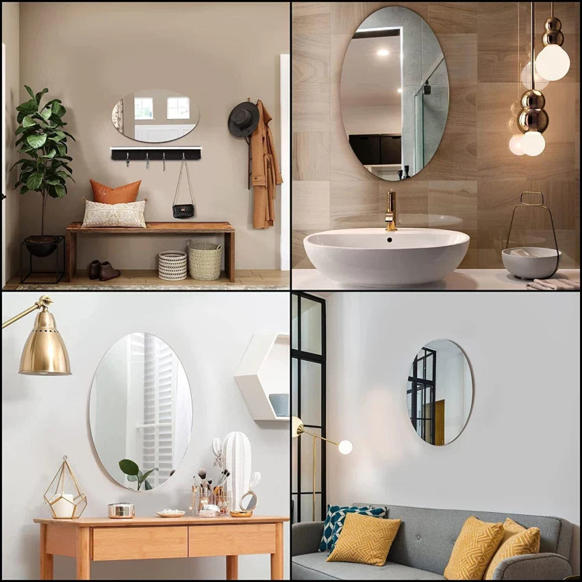 Shatter-proof Self Adhesive Wall Acrylic Mirror (Buy 1 Get 1 Free) 🔥